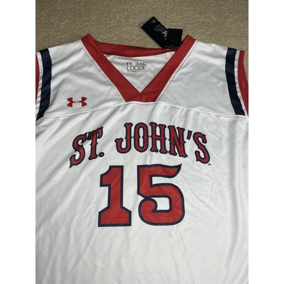 Under Armour St John's University Red Storm Basketball Jersey #15 Size 3XL - Picture 4 of 4